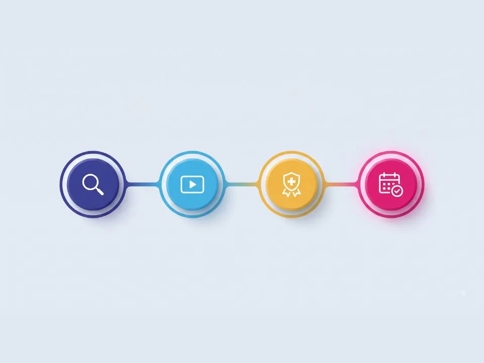 Search, video, trust and booking patient decision journey